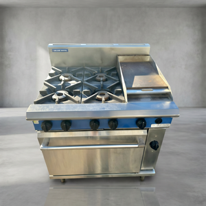 Blue Seal 4 Burner Gas Range with Convection Oven 900mm