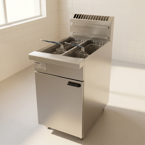Waldorf 800 Series FN8226G Twin Pan Gas Fryer