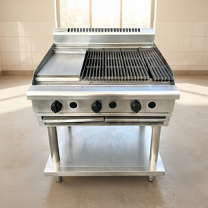 Waldorf Commercial Gas Griddle with Hot Plate